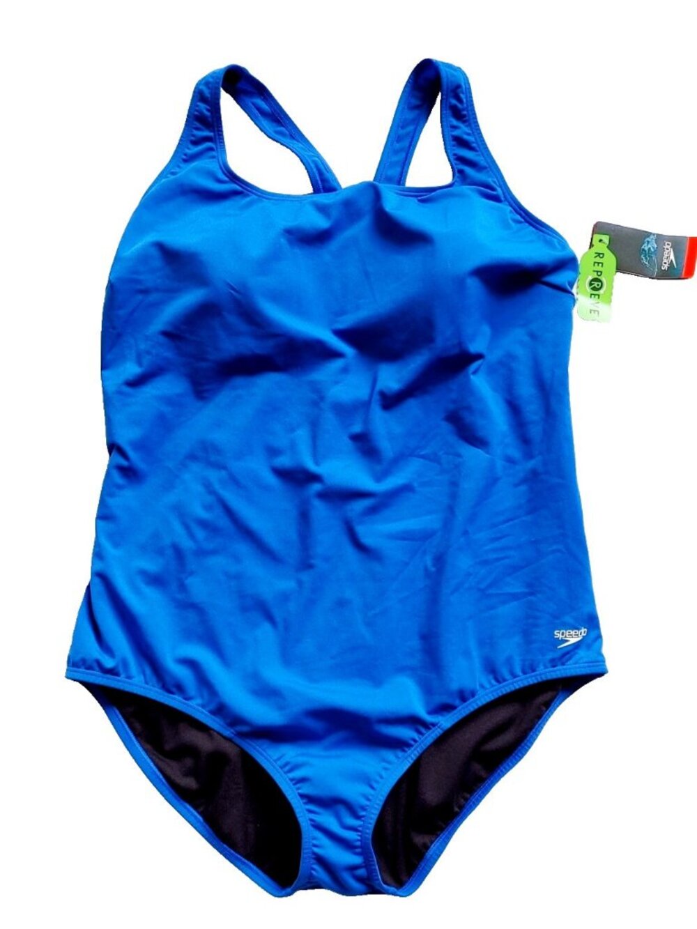 Speedo Moderate endurance+ Ultraback Swimsuit One Piece Blue Plus Size 22 NEW